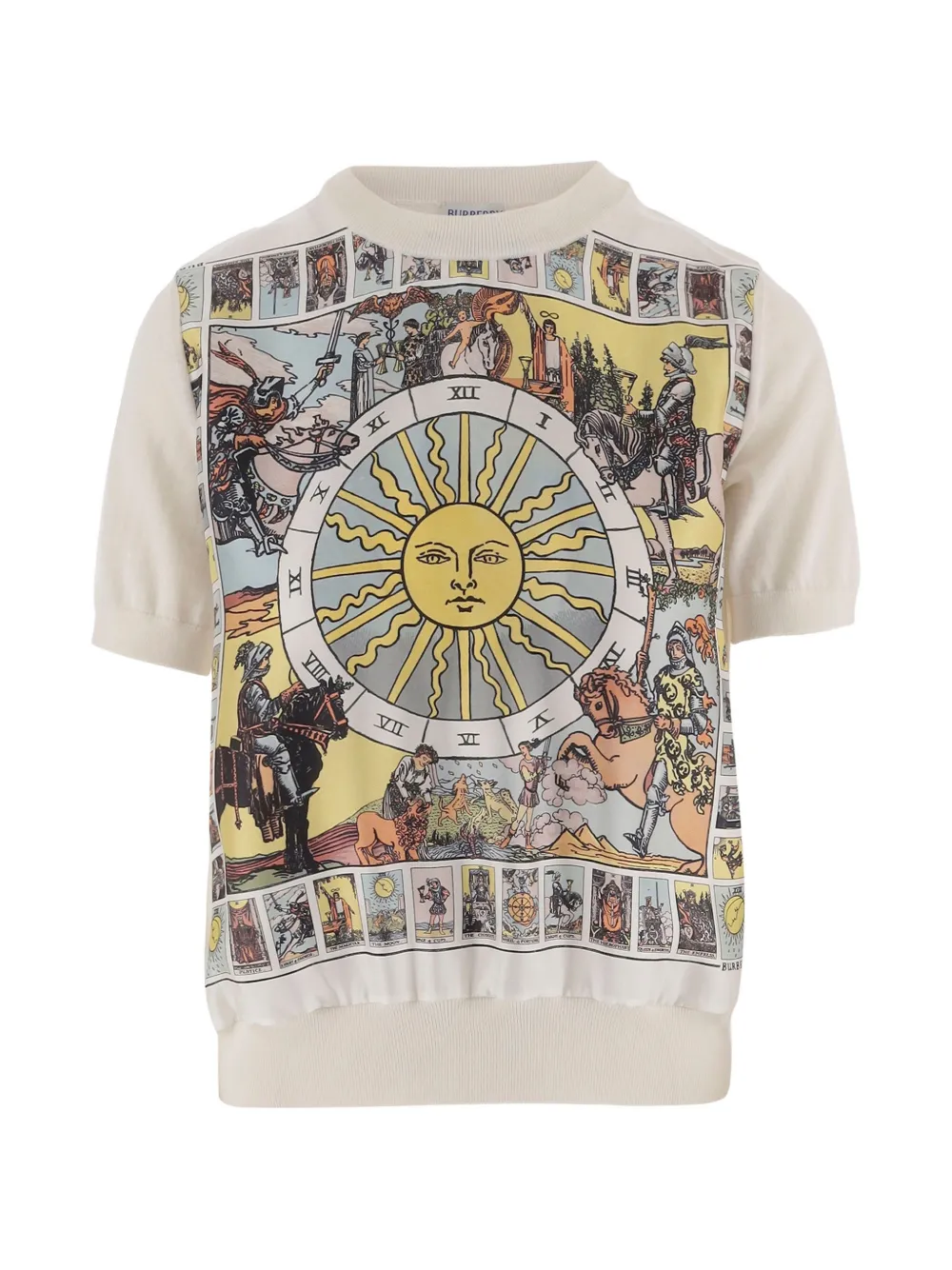 Burberry Tarot-print crew-neck T-shirt - Toni neutri