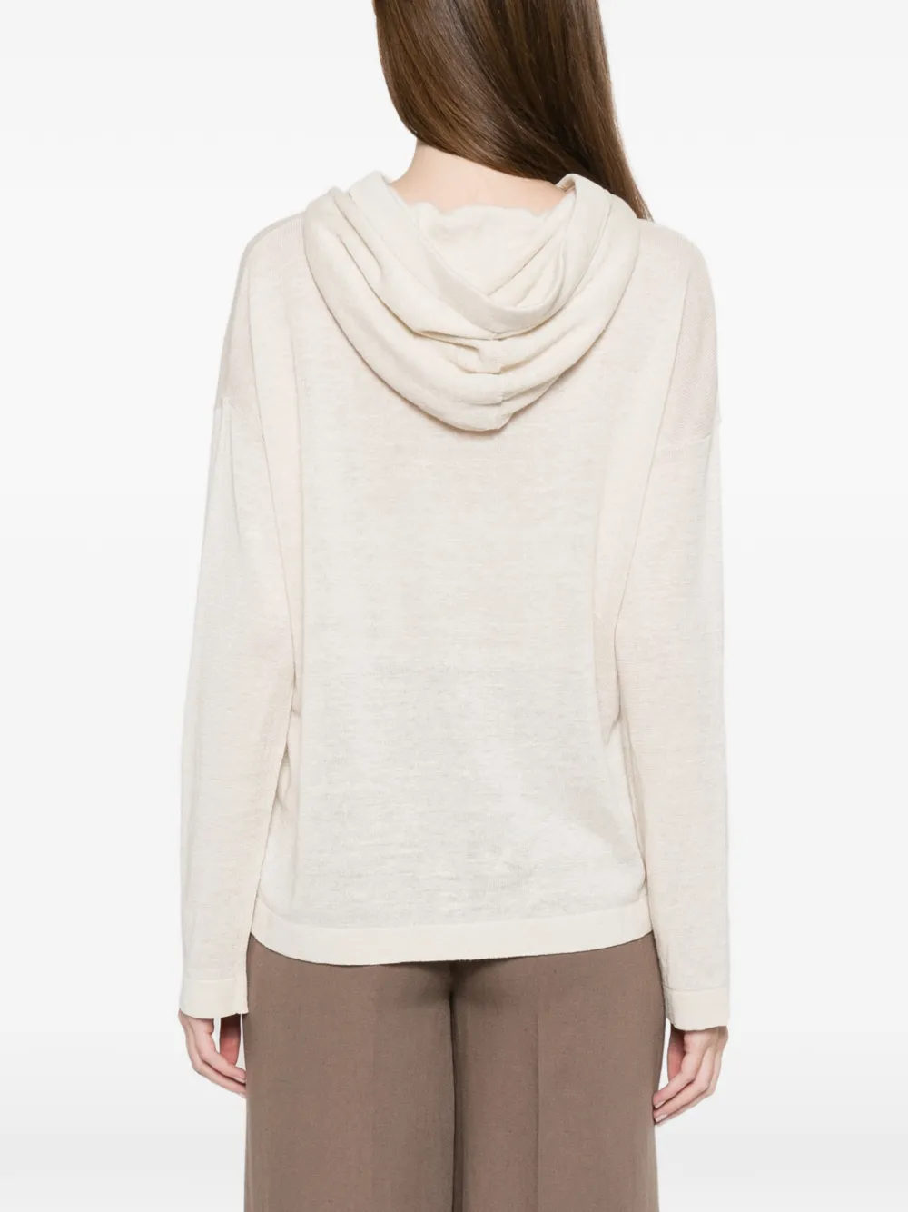 'S Max Mara Farea gebreide hoodie Beige
