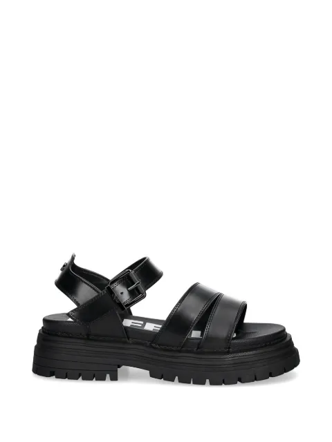 Buffalo platform buckle sandals