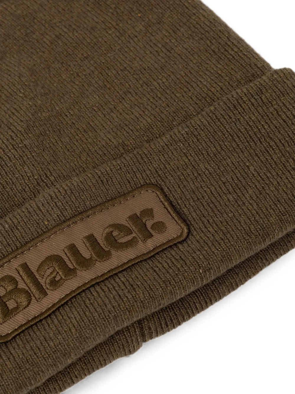 Blauer Cheshire gebreide muts met logo-patch Bruin