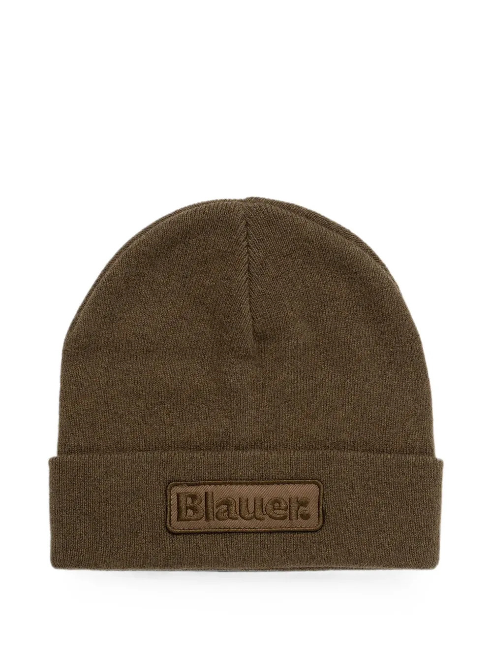 Blauer Cheshire logo-patch knitted beanie hat - Marrone