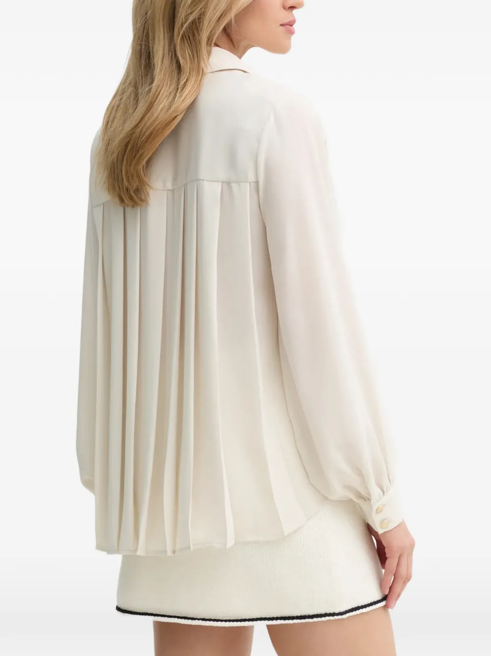 Bruuns Bazaar Geplooid blouse Beige