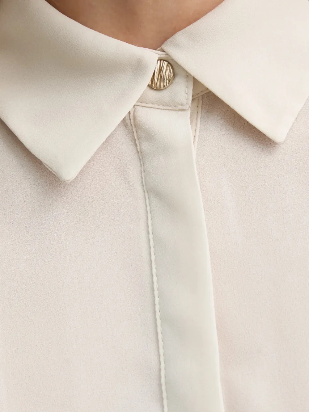 Bruuns Bazaar Geplooid blouse Beige