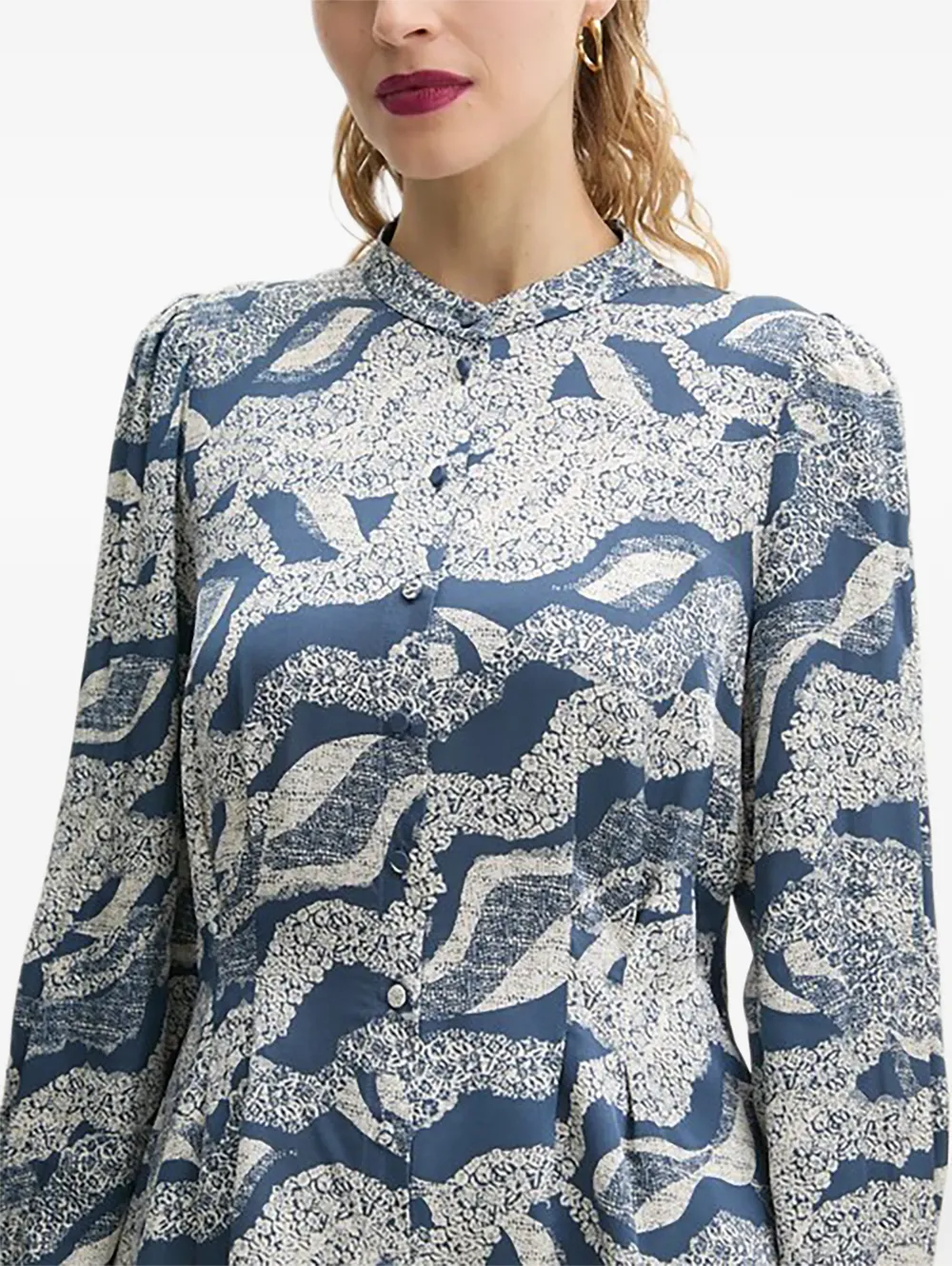  Bruuns Bazaar Camisa Estampada - Azul 