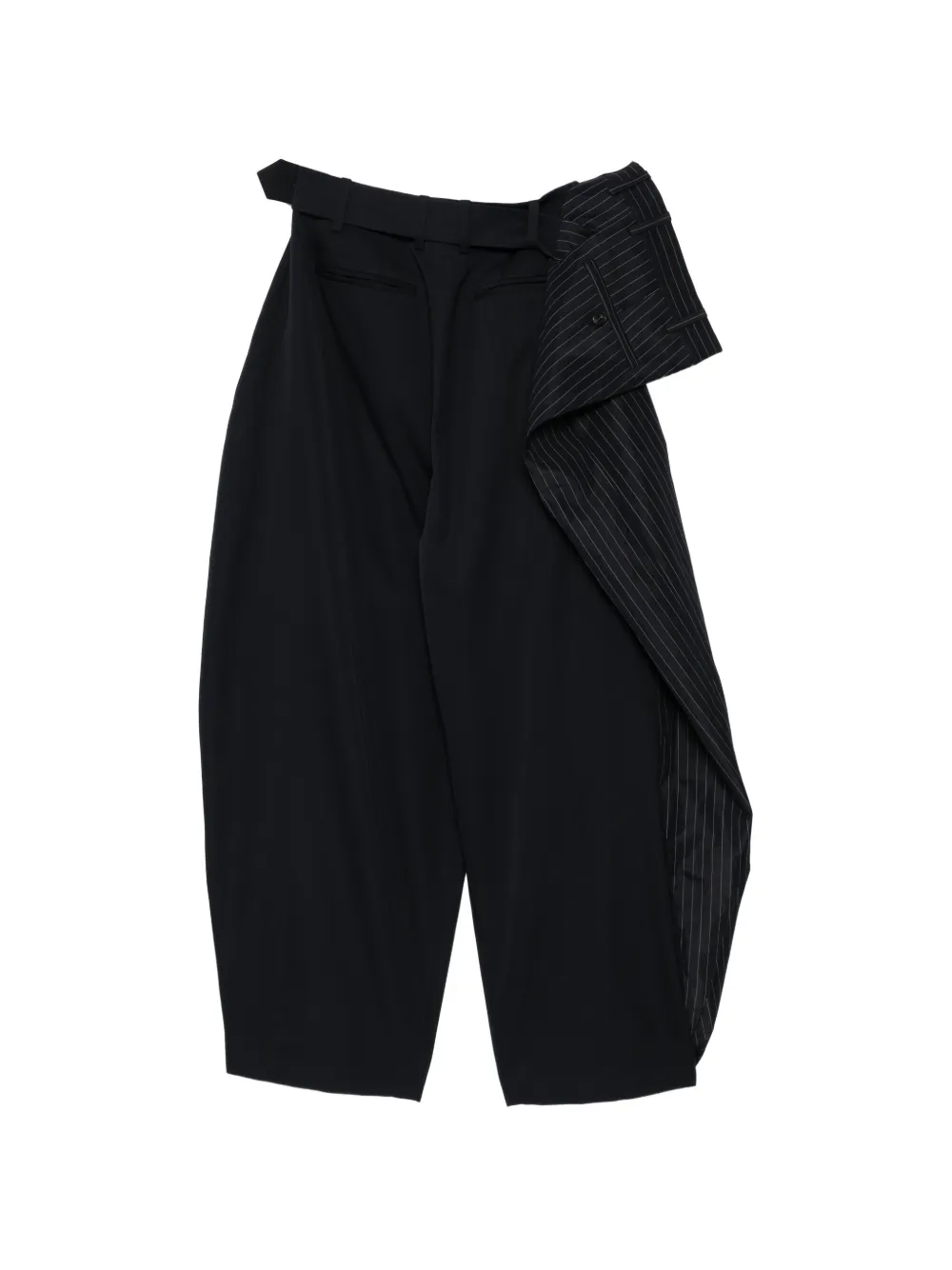 Juun.J Gestreepte broek met vlakken Blauw
