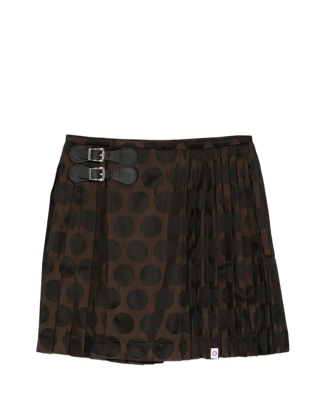 Charles Jeffrey Loverboy polka dot mini skirt - Brown