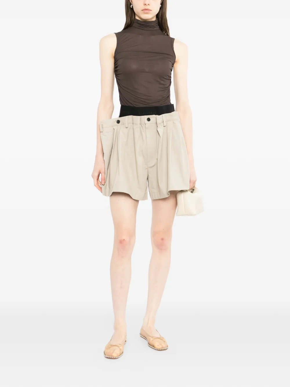 Alainpaul Hanging Worwear Shorts - Neutrals 