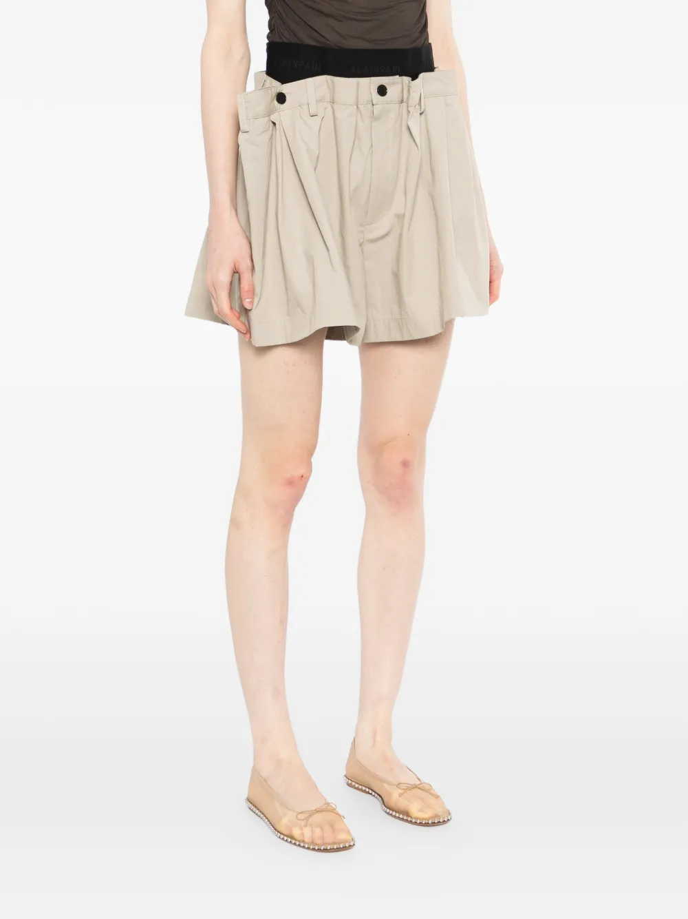  Alainpaul Hanging Worwear Shorts - Neutrals 