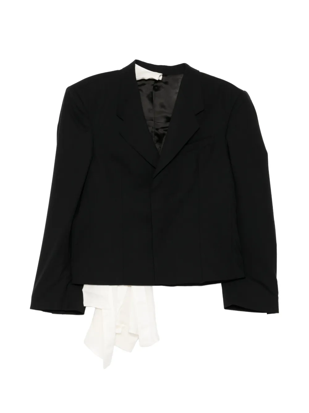 ALAINPAUL crop tailored blazer - Black