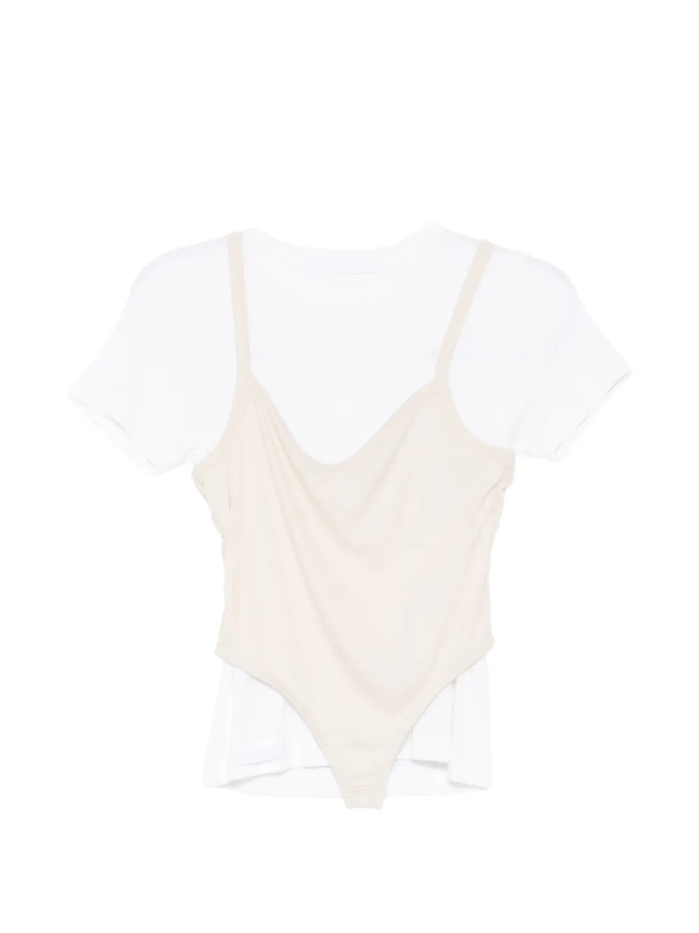 Alainpaul Double Layered T-shirt In White