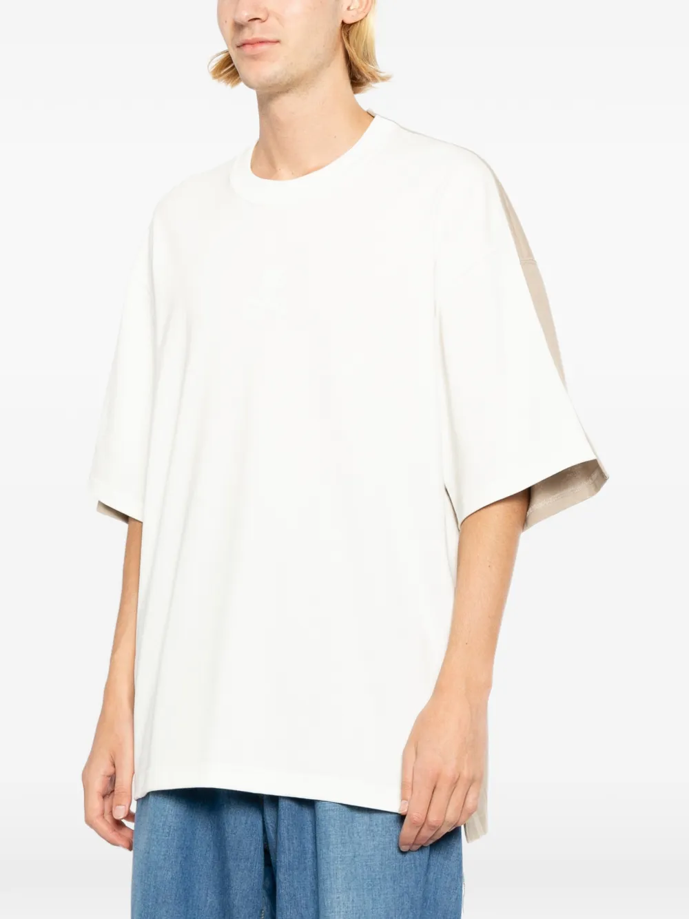 Mastermind World Katoenen hoog-laag T-shirt Wit