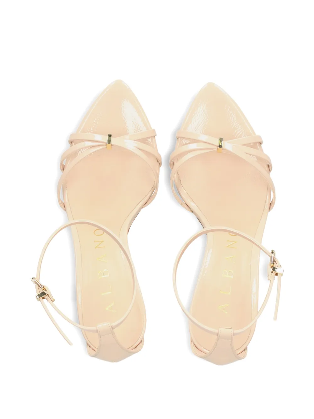 Albano crossover-strap sandals Beige