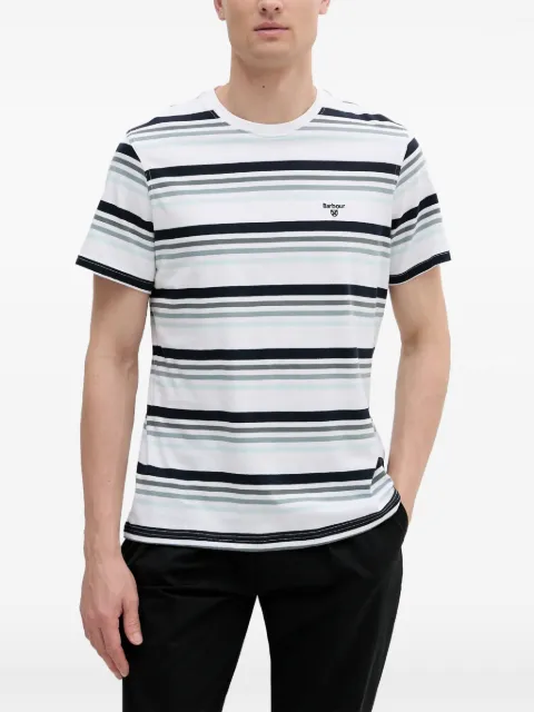 Barbour striped logo-print T-shirt