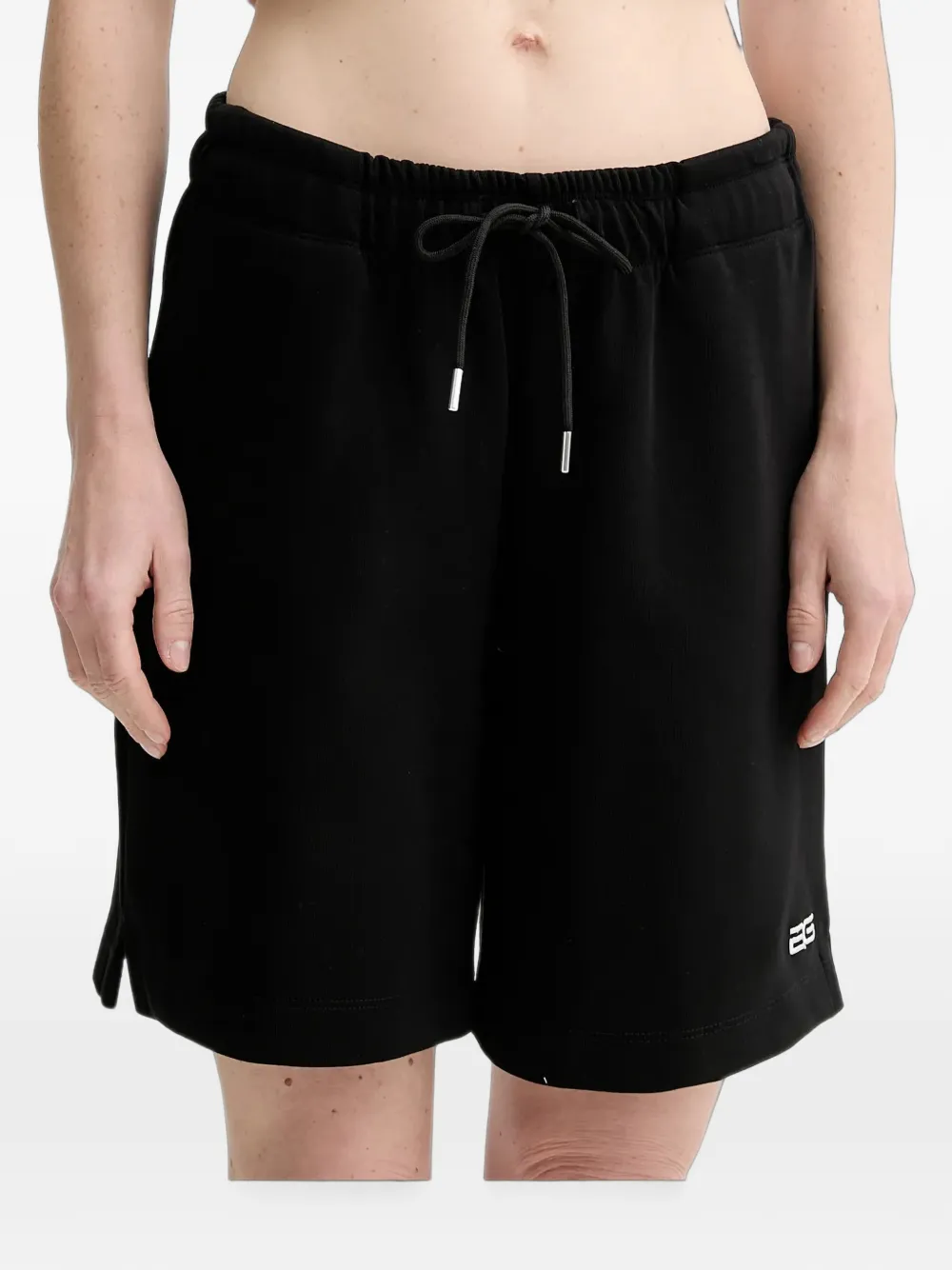 Gestuz Gzimina Drawstring Logo Track Shorts In Black