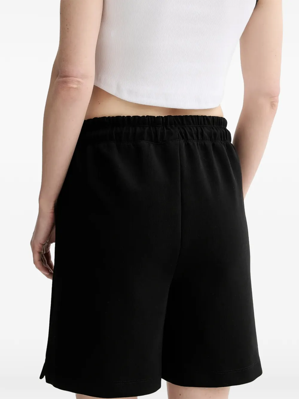 Gestuz GZimina drawstring logo track shorts Zwart