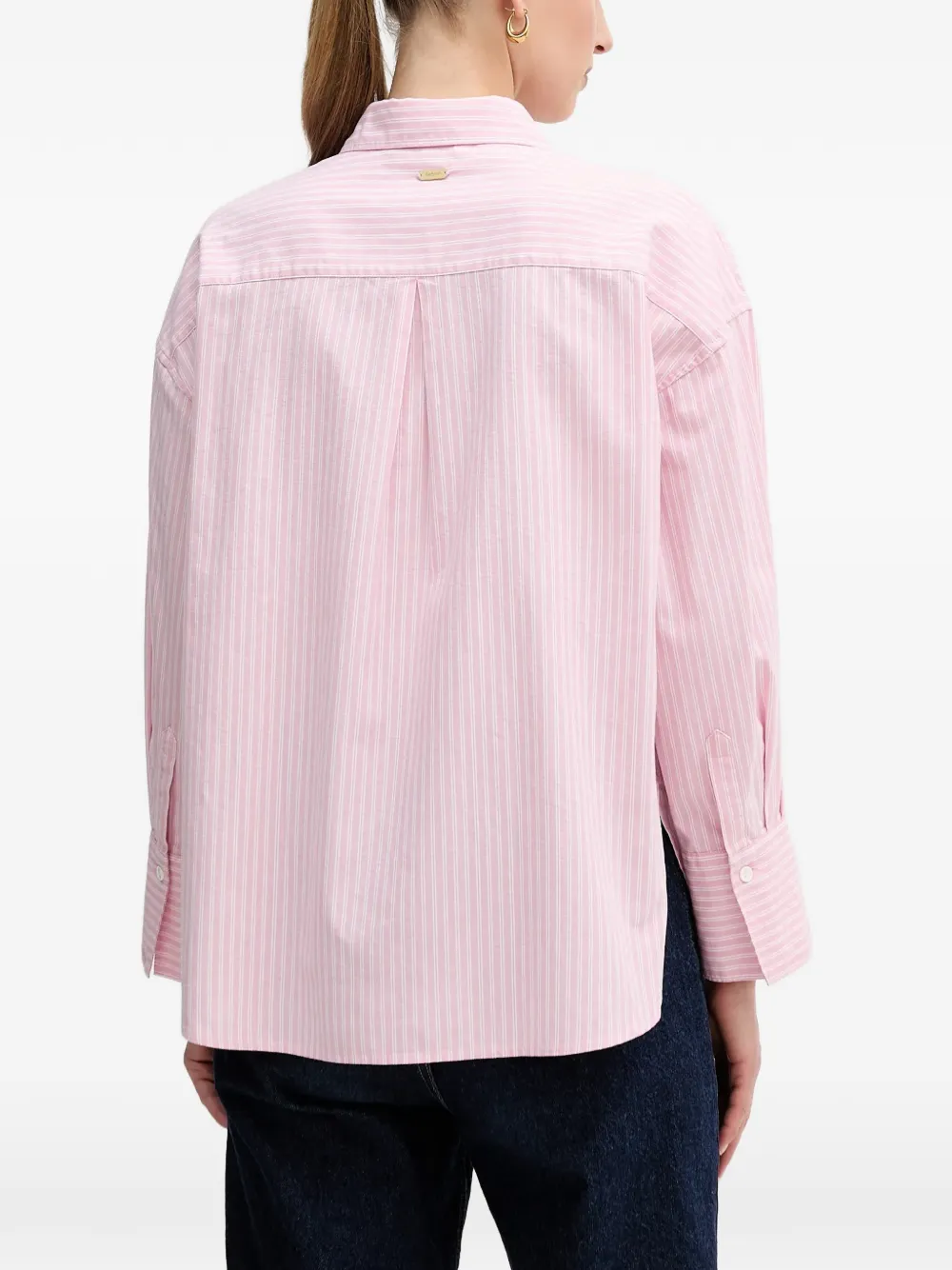 Barbour Gestreept overhemd Roze