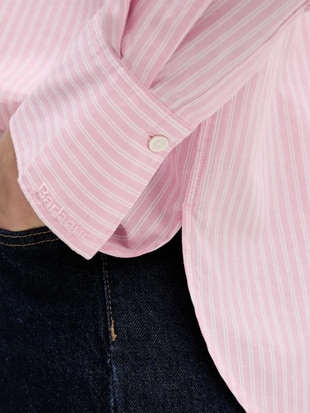 Barbour Gestreept overhemd Roze
