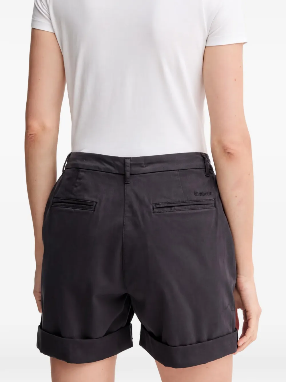 Barbour High waist shorts Blauw
