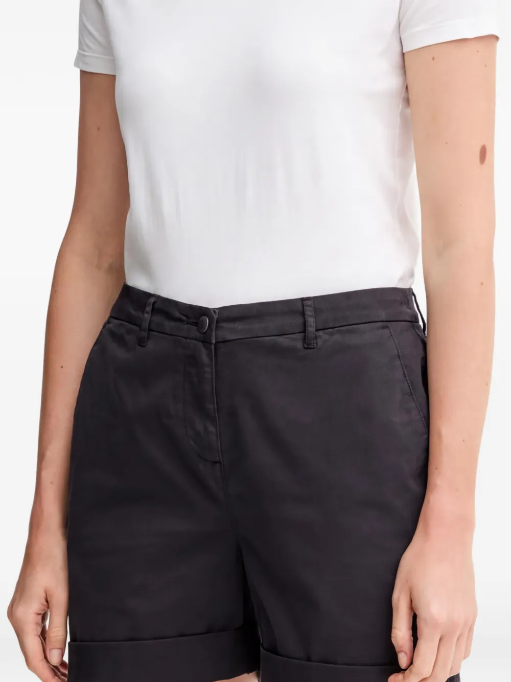 Barbour High waist shorts Blauw