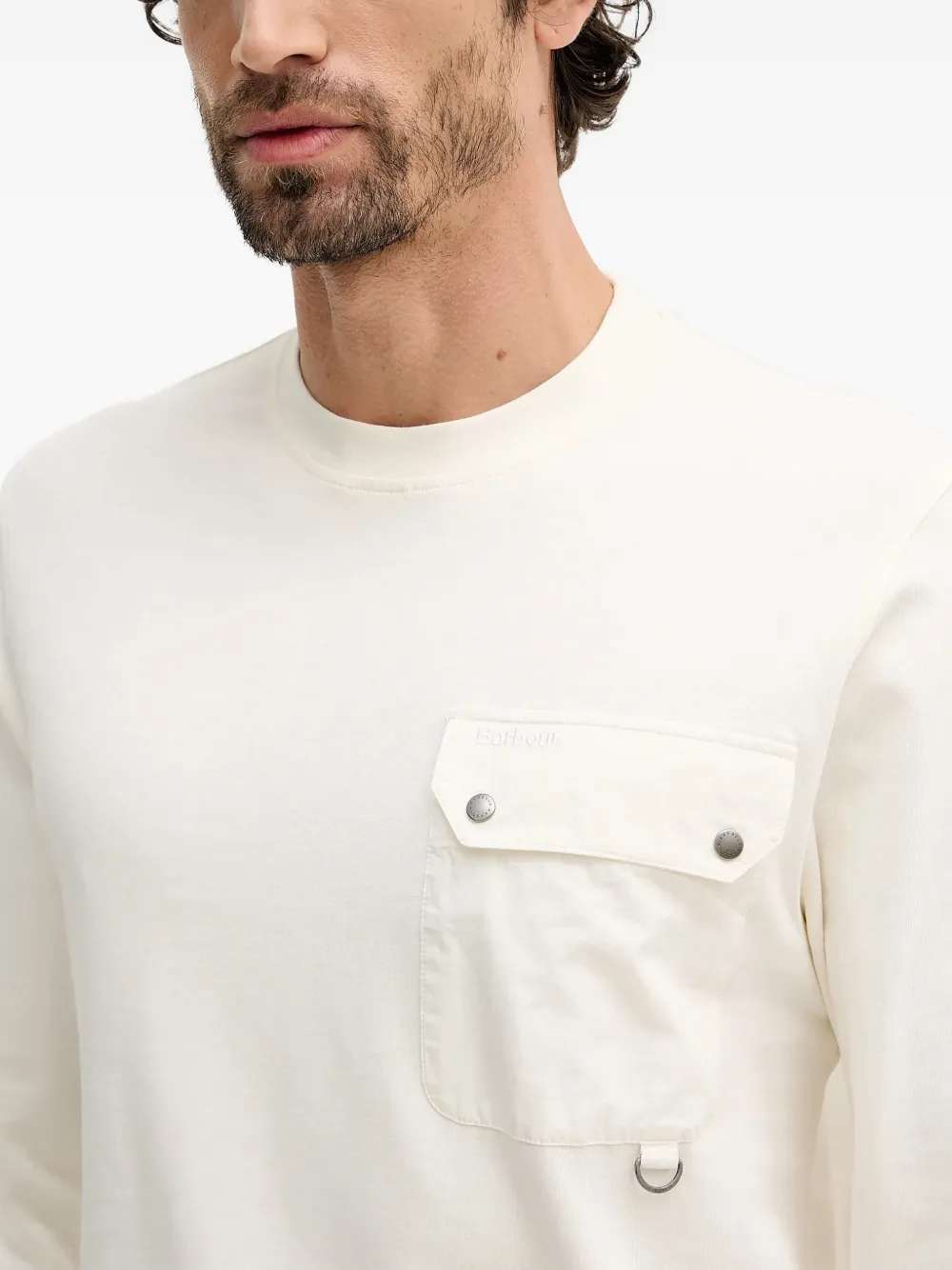 Barbour Leazes LS T-shirt met lange mouwen Beige