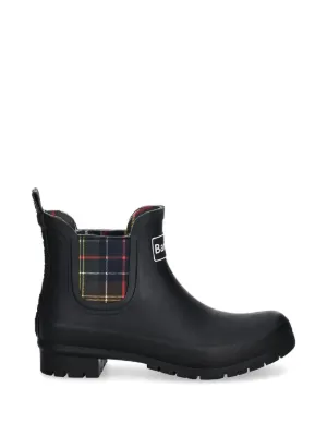 Burberry Bota Chelsea Com Recorte Xadrez | Preto | FARFETCH BR