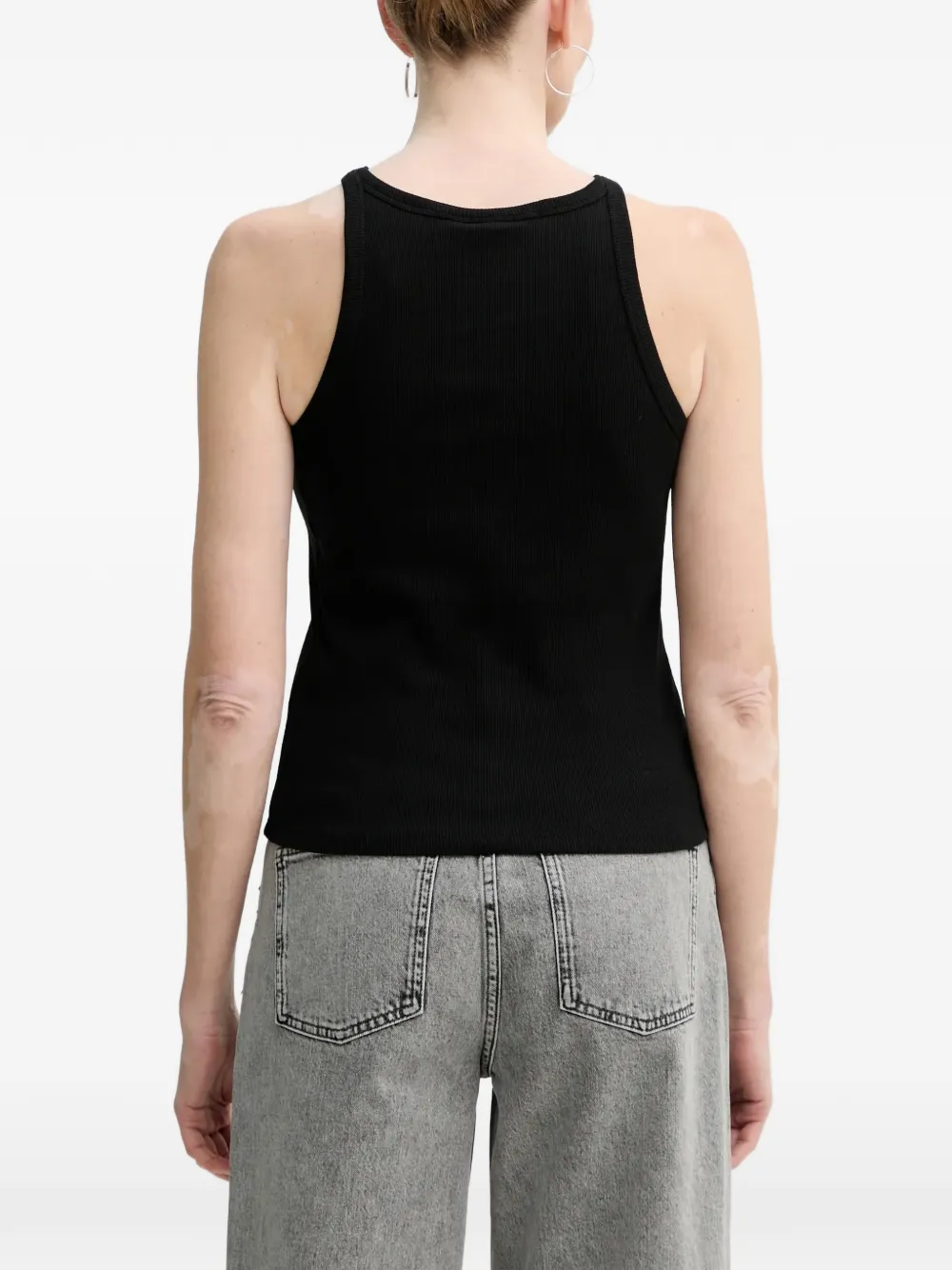 Gestuz Tanktop met logodetail Zwart