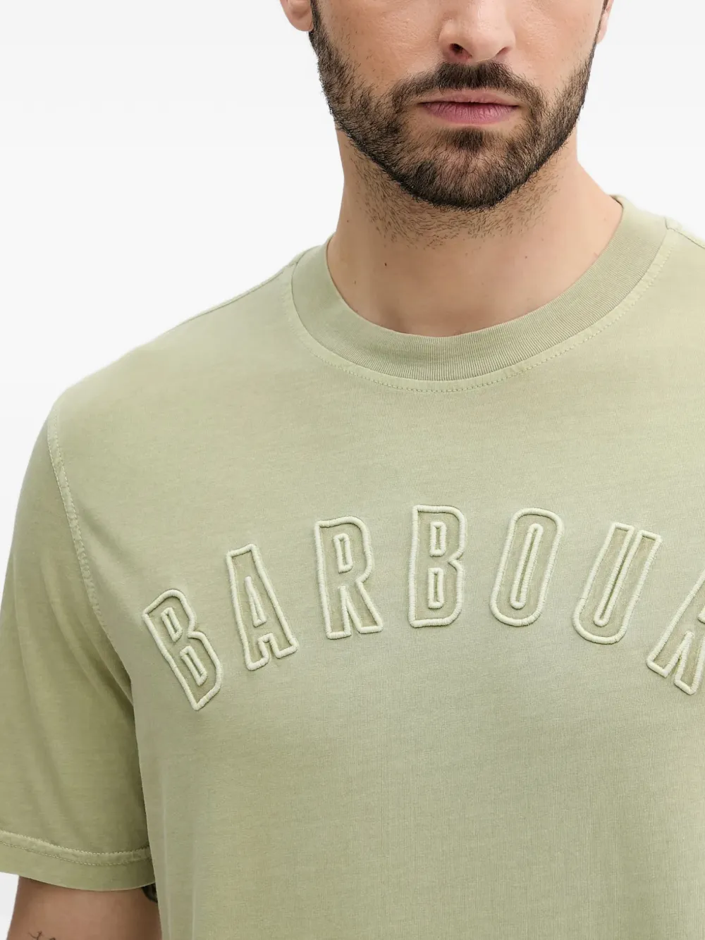 Barbour logo-detail T-shirt Groen