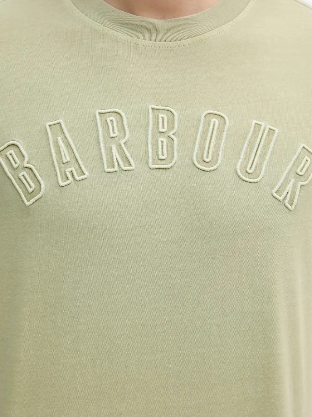 Barbour logo-detail T-shirt Groen