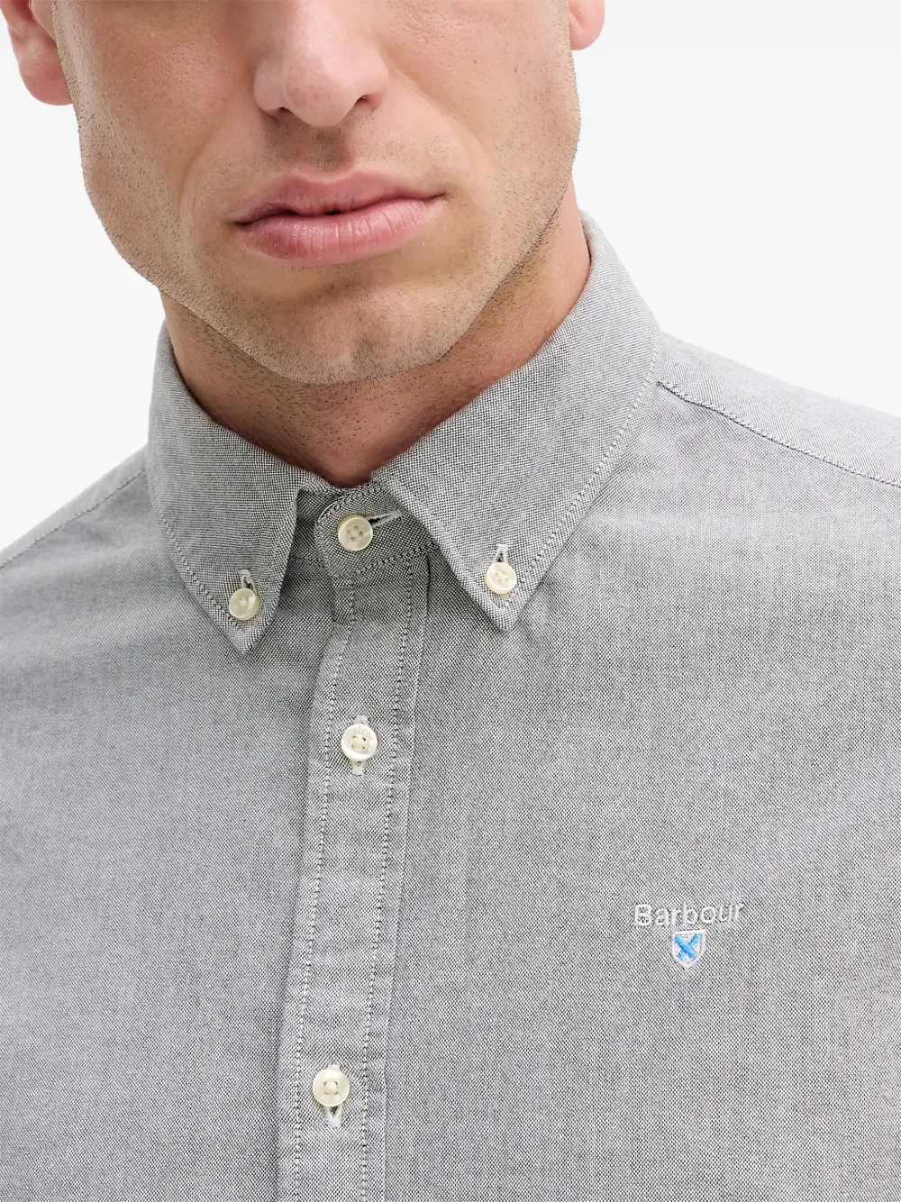 Barbour Overhemd met knopen Grijs