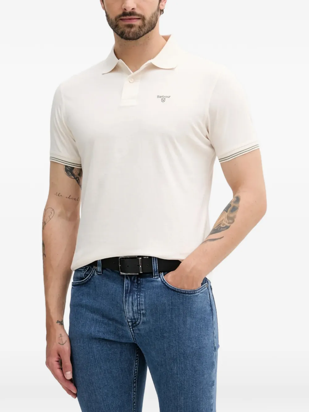 Barbour Polo a maniche corte - Bianco