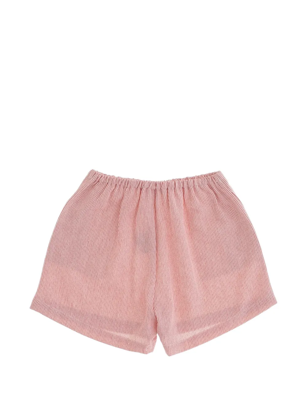  Babe & Tess Striped Drawstring Shorts - Red 