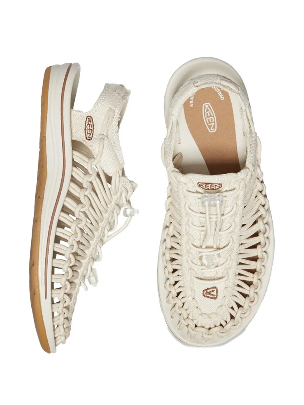 KEEN FOOTWEAR Uneek woven sandals Beige