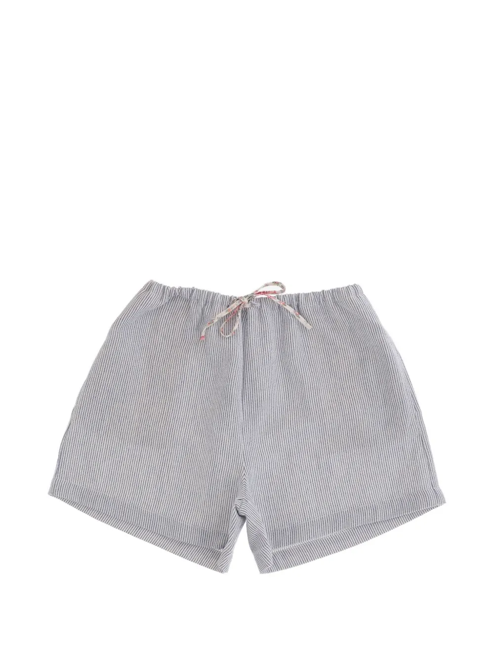 BABE & TESS striped-pattern shorts - Blu