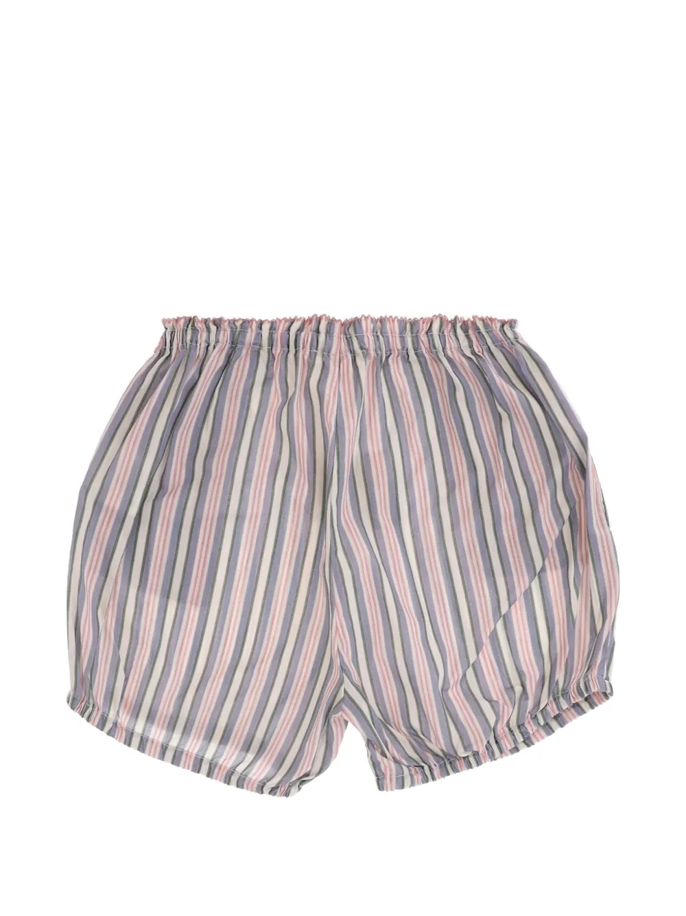  Babe & Tess Striped-pattern Shorts - Red 
