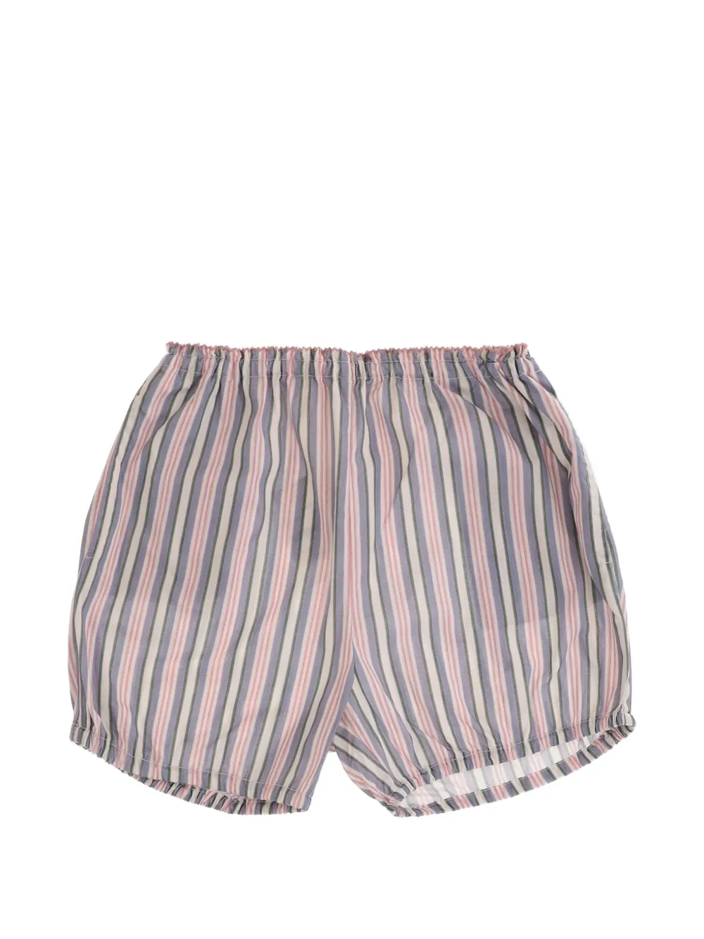 BABE & TESS striped-pattern shorts - Rosso