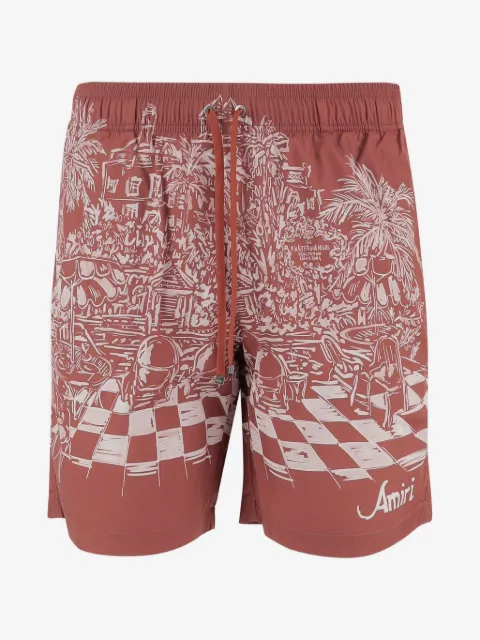 AMIRI all-over print swim shorts