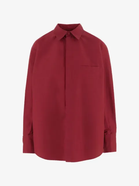 SA SU PHI ruffled-back shirt