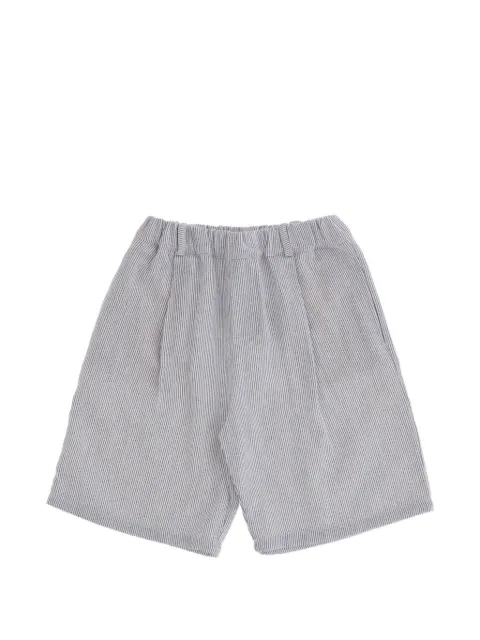 BABE & TESS striped elastic shorts