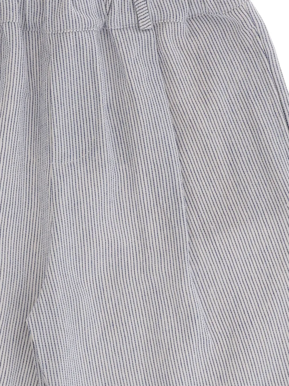 Babe & Tess Striped Elastic Shorts - Blue 