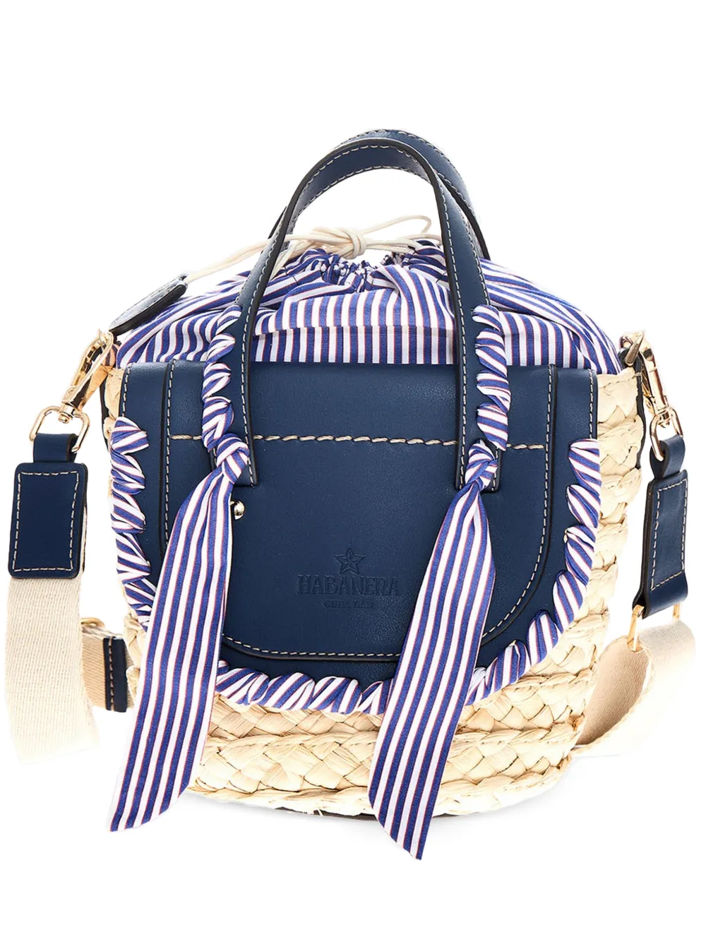 CUBA LAB baby Habanera Popeline bucket bag - Toni neutri