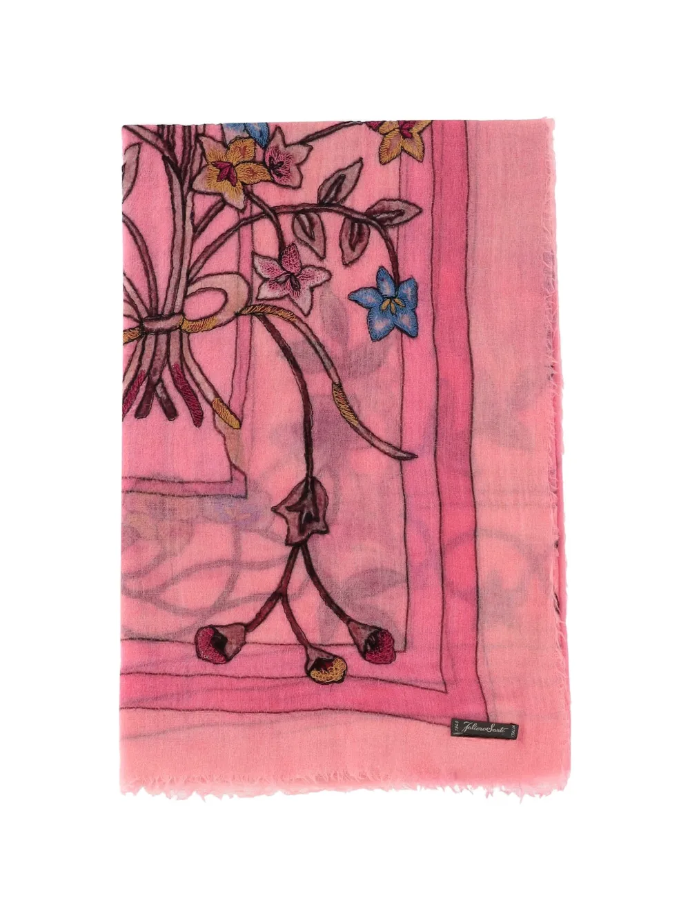 Faliero Sarti Chantal floral-print scarf - Rosa