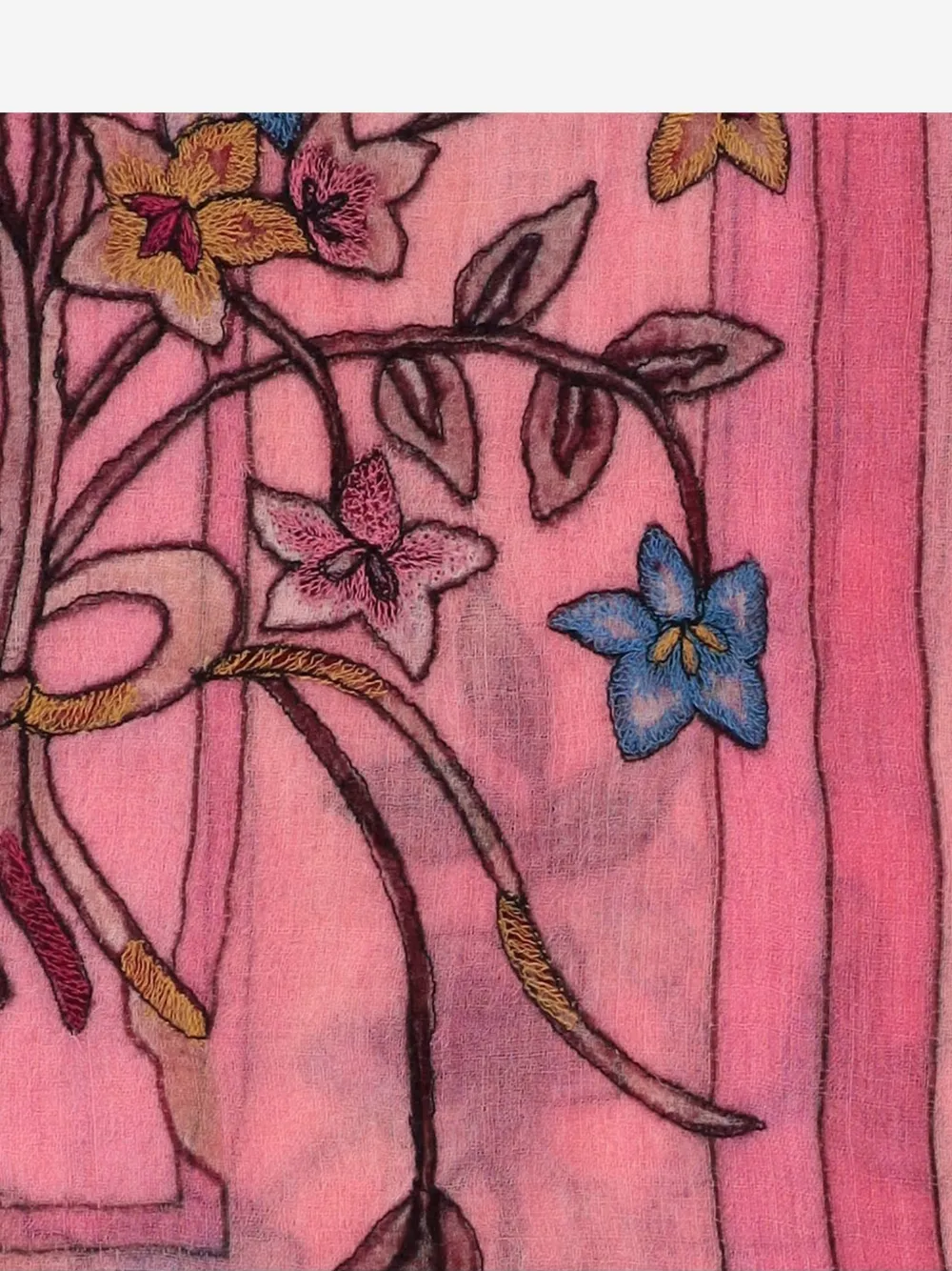 Faliero Sarti Chantal sjaal met bloemenprint Roze