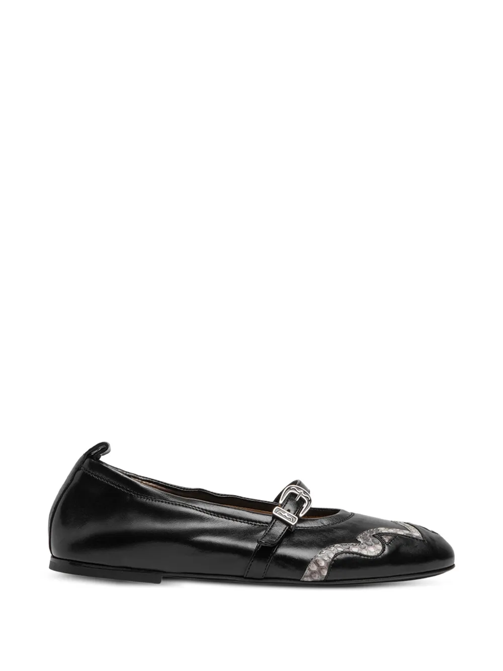 Sartore buckle-strap ballet flats - Nero