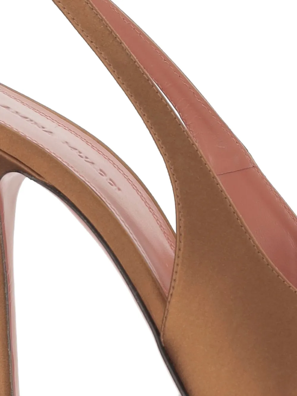 Amina Muaddi Anok open toe slingback pumps Bruin