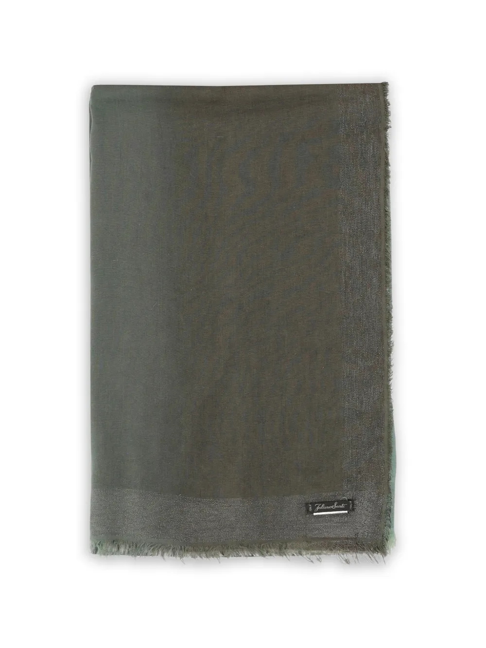 Faliero Sarti fringed scarf - Verde