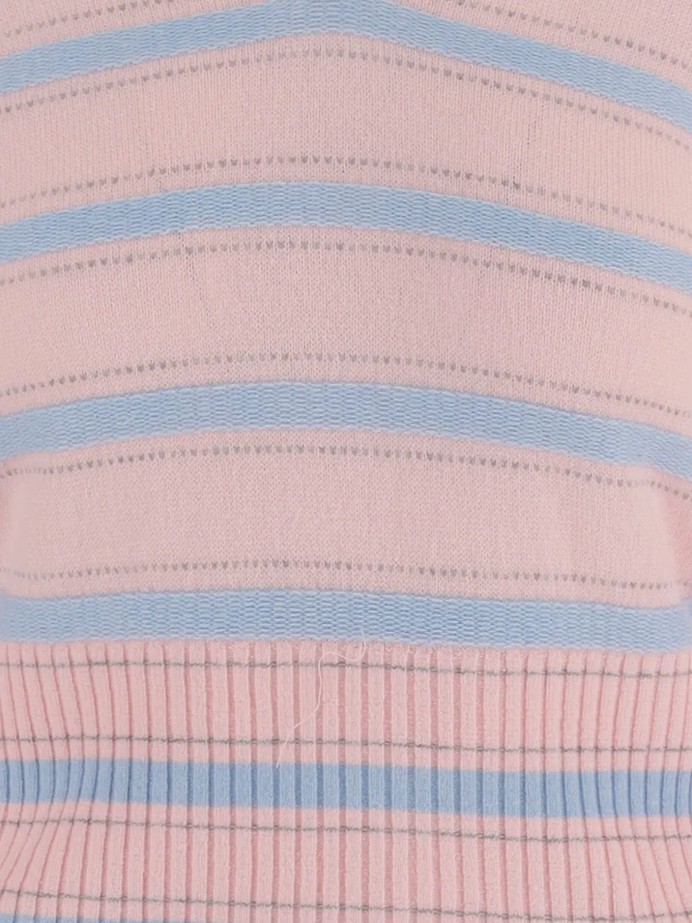  Guest In Residence Port V-neck Striped Sweater - Pink 