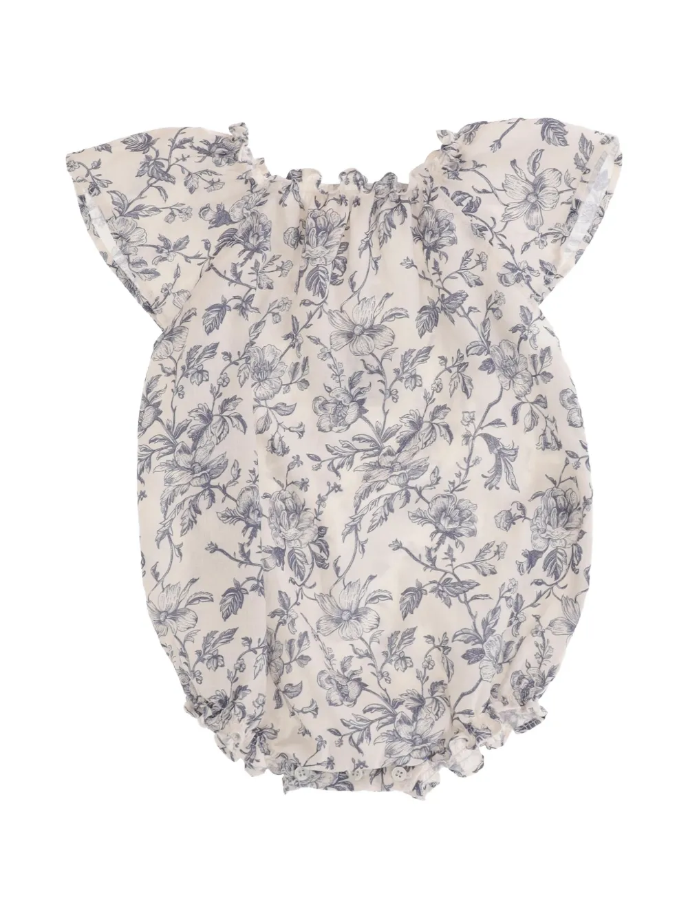 Babe And Tess ruffled floral body - Blu