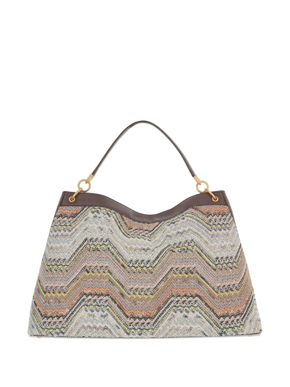  Missoni Chevron Shoulder Bag - Neutrals 