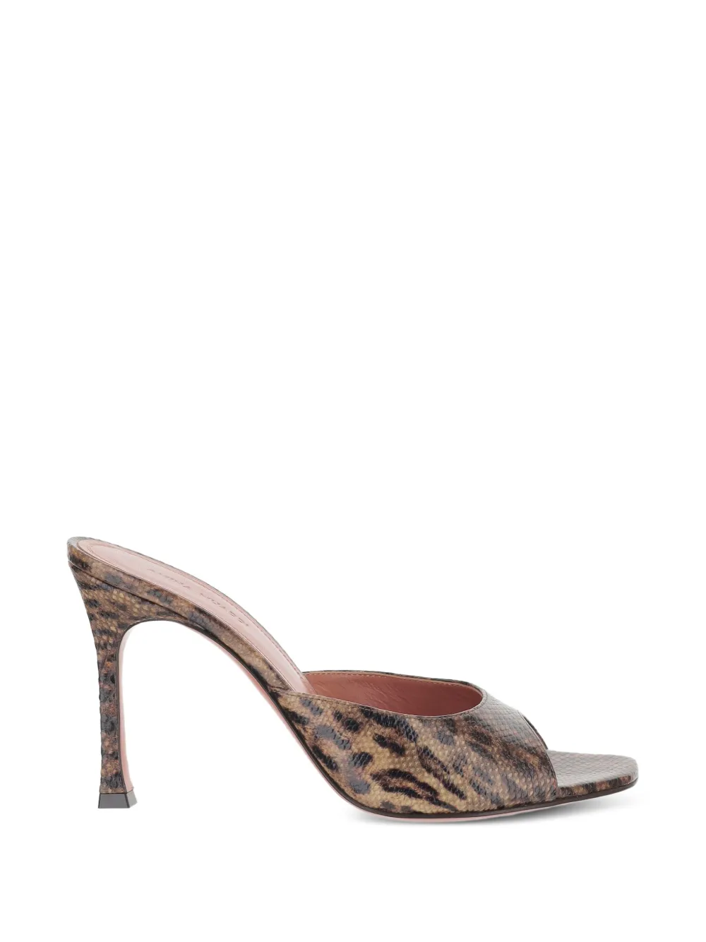 Amina Muaddi Alexa animal-print sandals Bruin