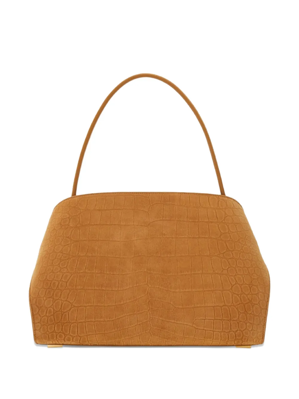  Ferragamo Medium Hug Suede Shoulder Bag - Brown 